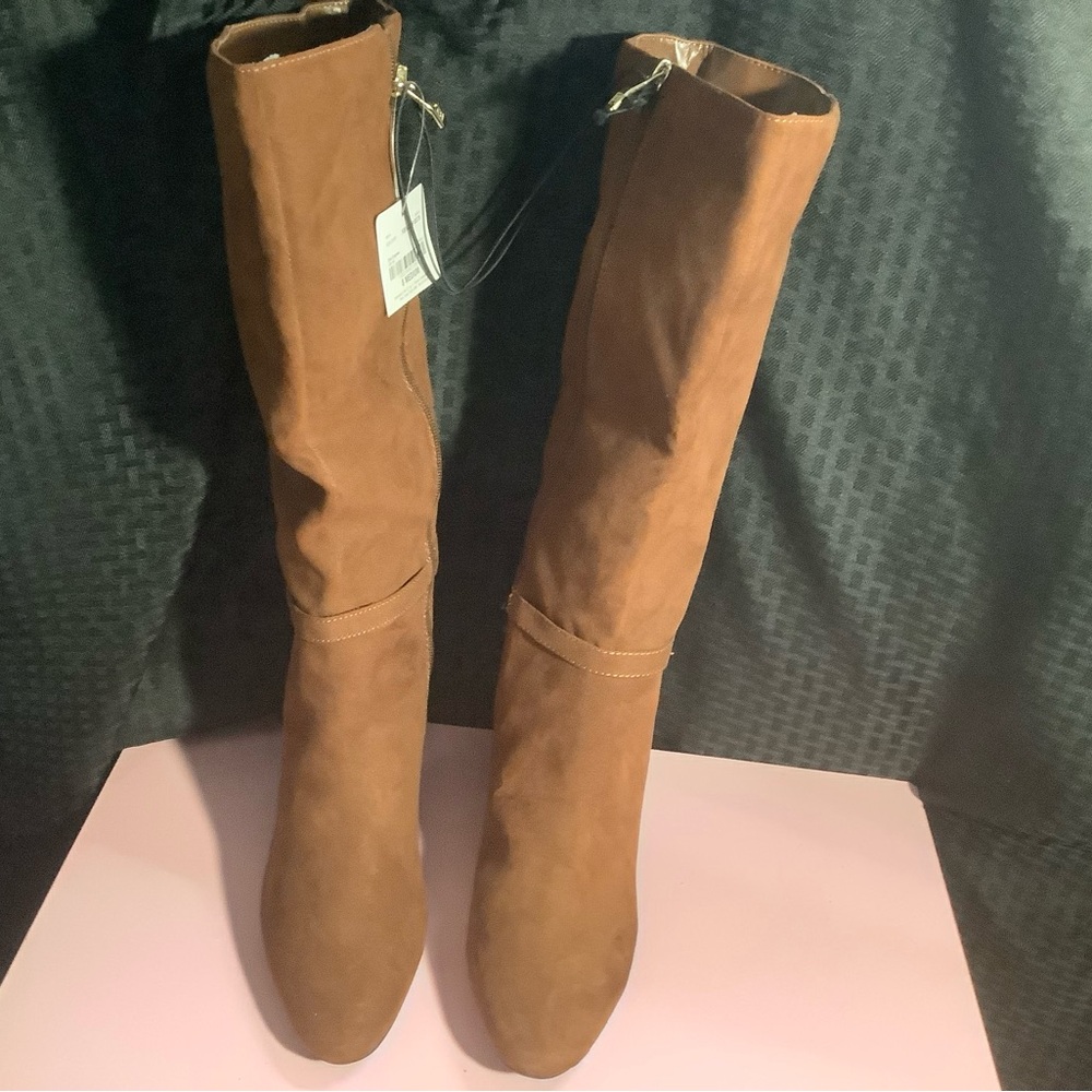 Liz Claiborne Tan Over the Knee Boots